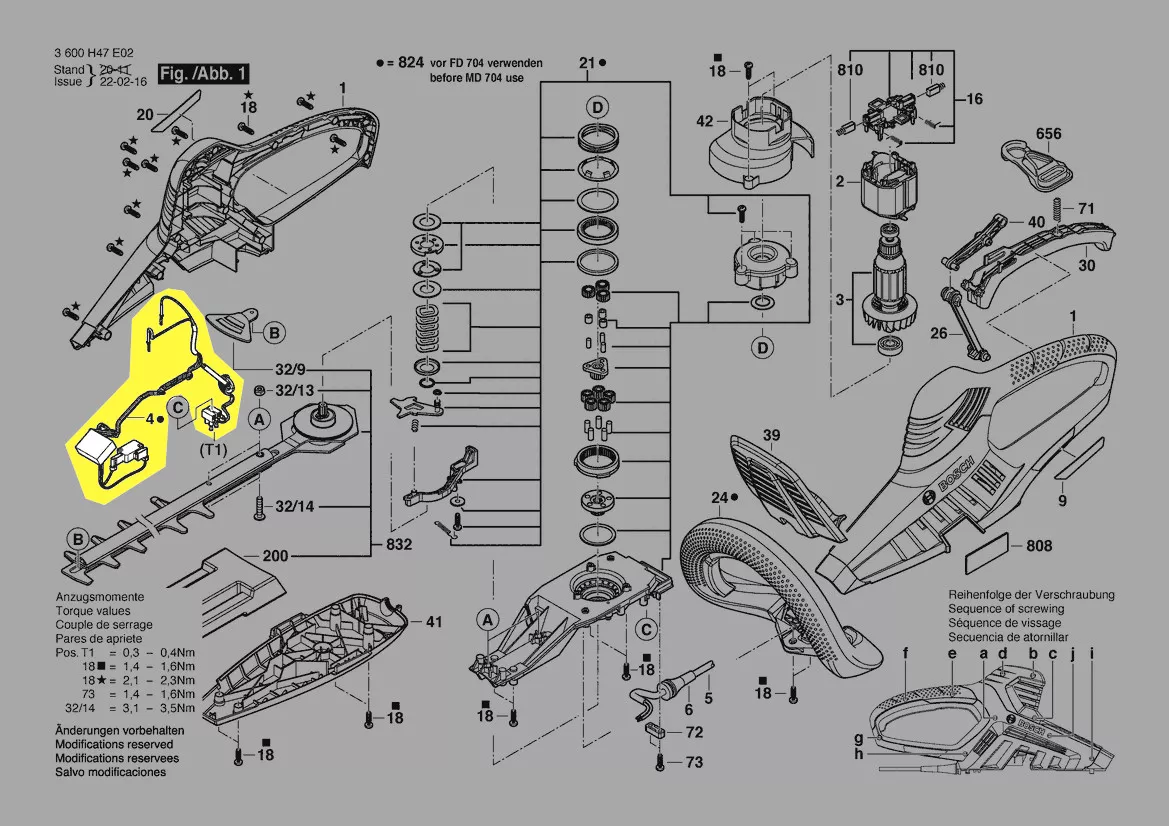 Module électronique réf. 1 600 A00 PE1 Bosch